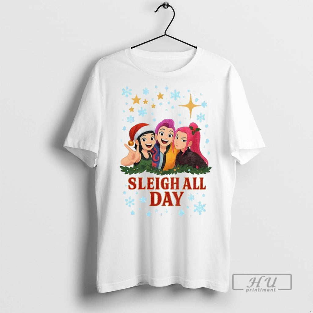 Officials Kpop Demon Hunter Huntrix Sleigh All Day - Adult & Kids T-Shirts, Sweatshirts & Hoodies apparel design preview 1