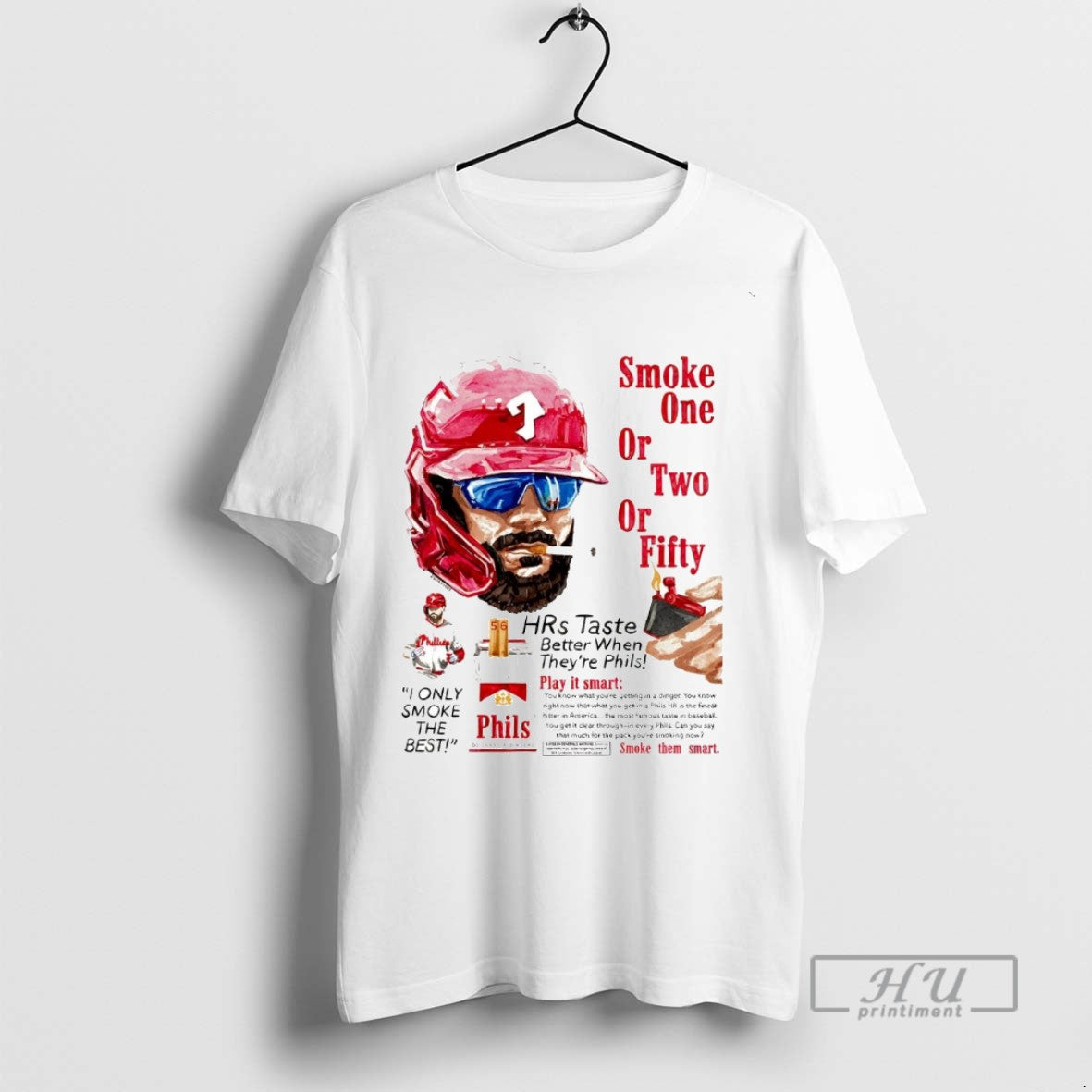 Officials Kyle Schwarber Smoke One Or Two Fifty - Adult & Kids T-Shirts, Sweatshirts & Hoodies apparel design preview 1