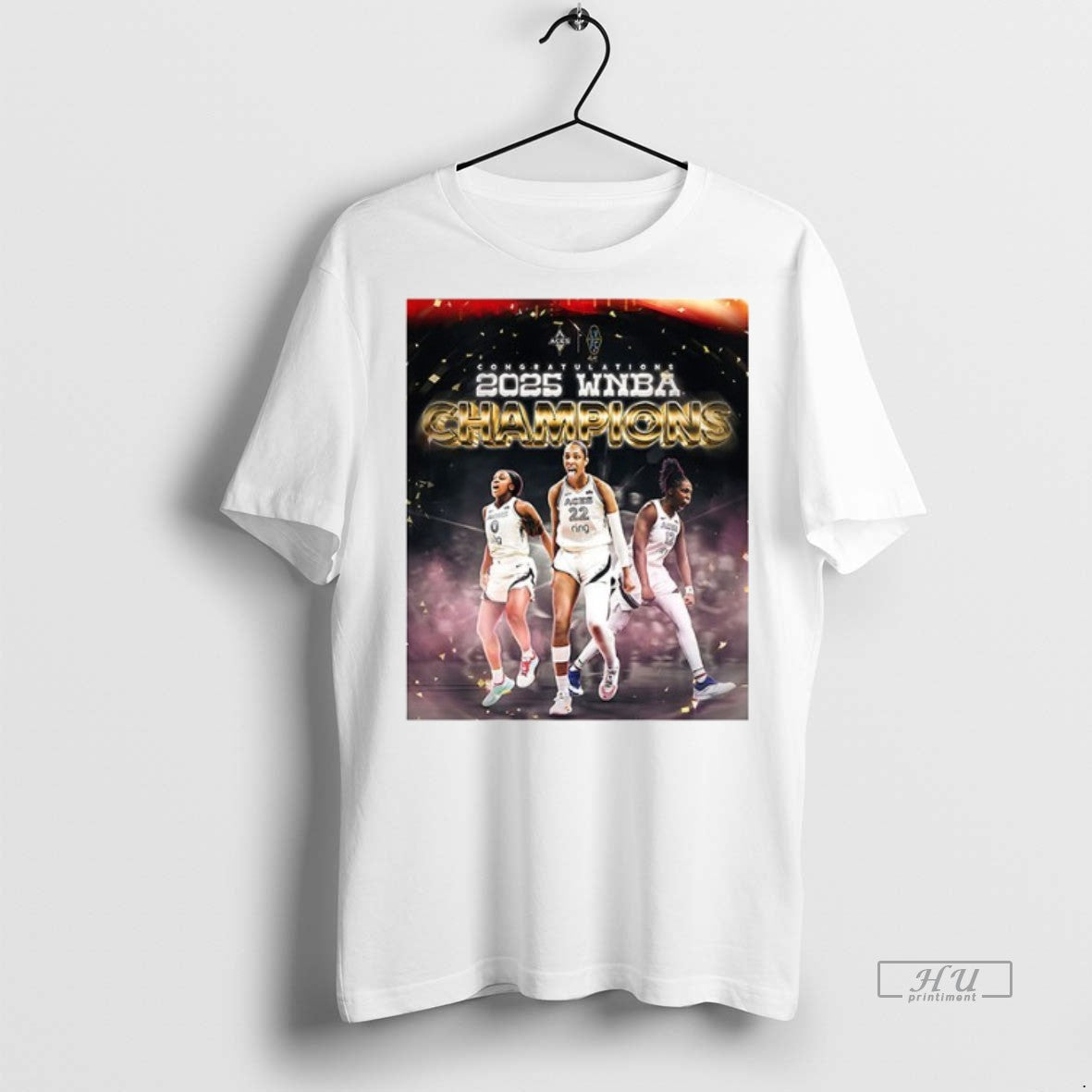 Officials Las Vegas Aces Congratulations 2025 Wnba - Adult & Kids T-Shirts, Sweatshirts & Hoodies apparel design preview 1