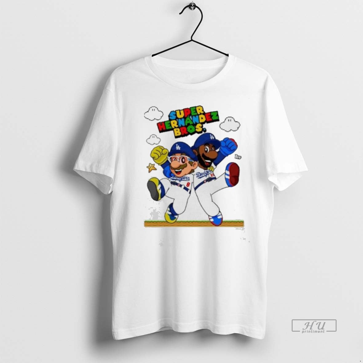 Officials Lets Go Dodgers Super Hernandez Bros New - Adult & Kids T-Shirts, Sweatshirts & Hoodies apparel design preview 1