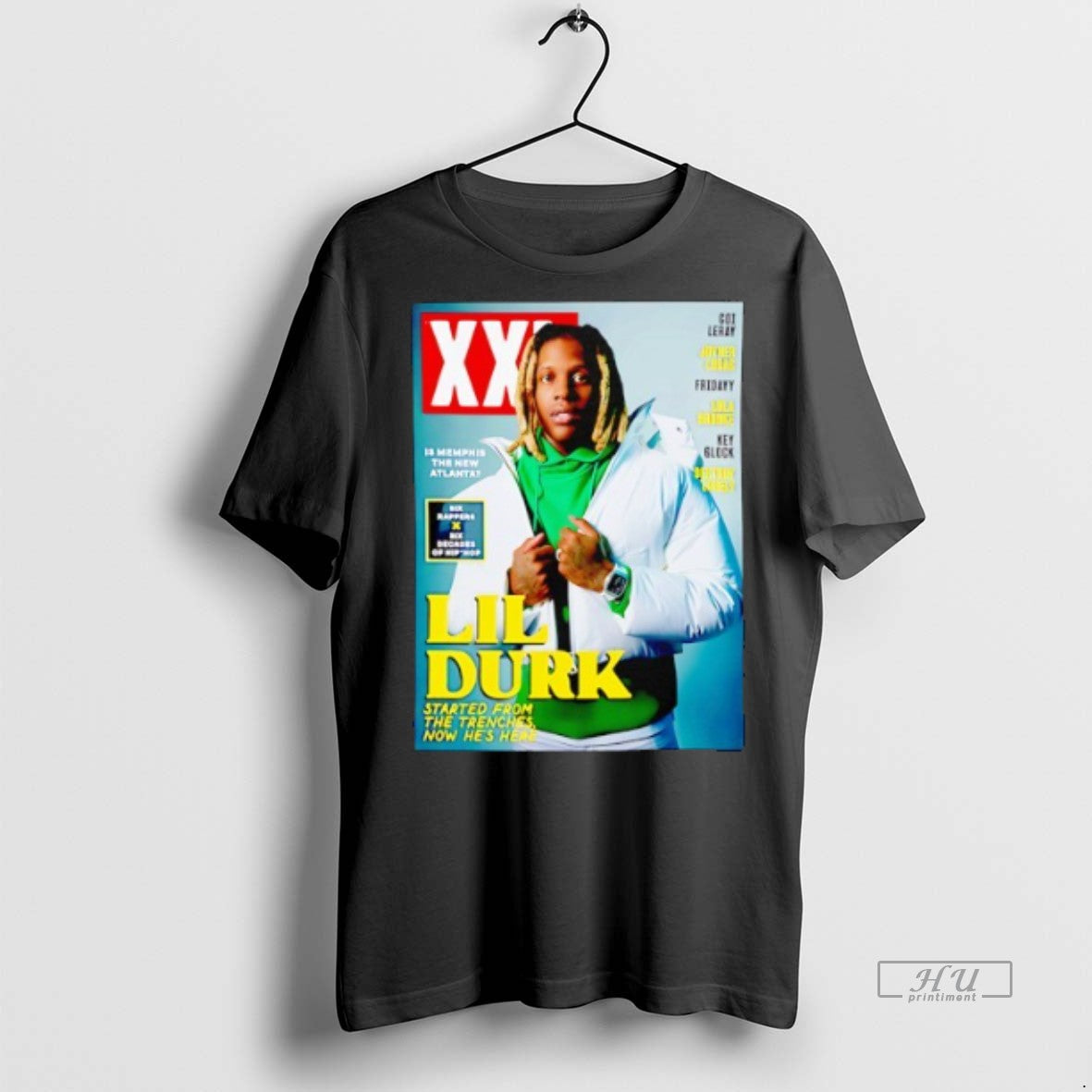 Officials Lil Durk Started From The Trenches Now Hes - Adult & Kids T-Shirts, Sweatshirts & Hoodies apparel design preview 1