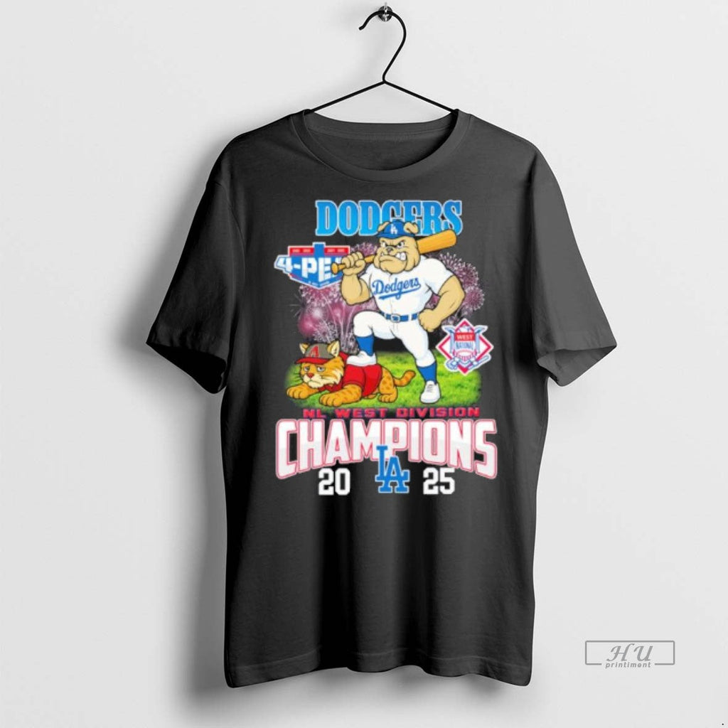 Officials Los Angeles Dodgers Defeat Arizona 2025 Nl - Adult & Kids T-Shirts, Sweatshirts & Hoodies apparel design preview 1