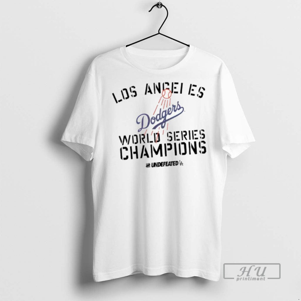 Officials Los Angeles Dodgers New Era X Undefeated - Adult & Kids T-Shirts, Sweatshirts & Hoodies apparel design preview 1