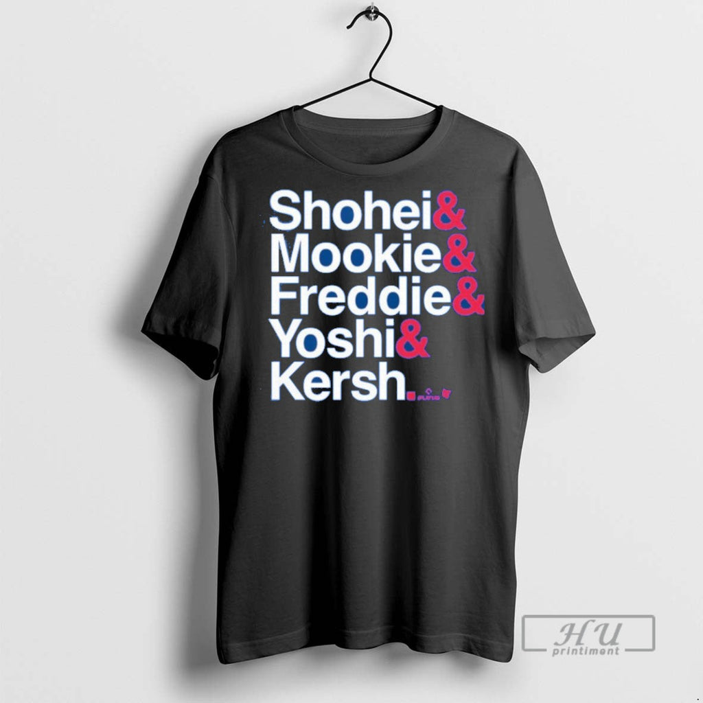 Officials Los Angeles Dodgers Shohei Mookie Freddie - Adult & Kids T-Shirts, Sweatshirts & Hoodies apparel design preview 1