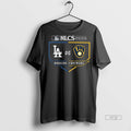 Officials Los Angeles Dodgers Vs Milwaukee Brewers - Adult & Kids T-Shirts, Sweatshirts & Hoodies apparel design preview 1