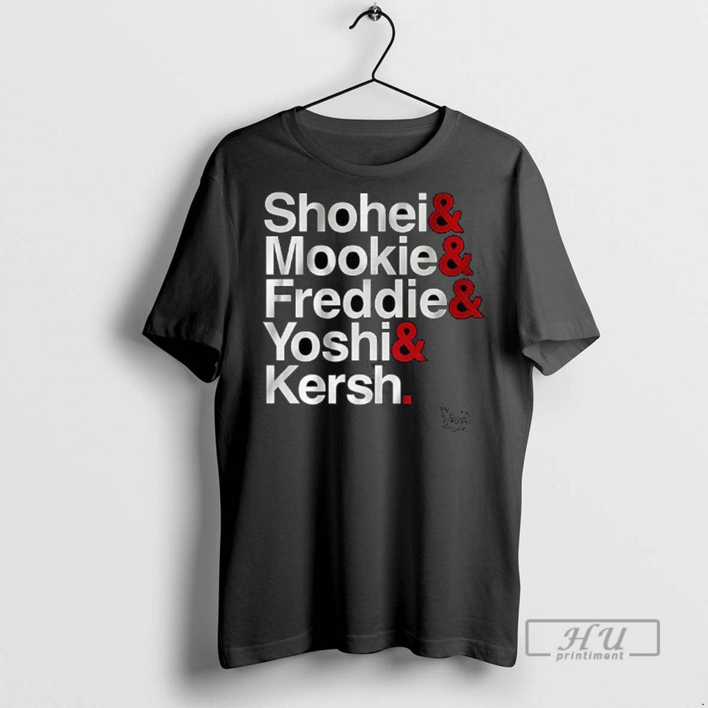 Officials Los Angeles Dodgers Baseball Shohei Mookie - Adult & Kids T-Shirts, Sweatshirts & Hoodies apparel design preview 1