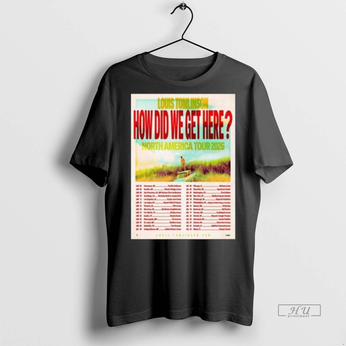 Officials Louis Tomlinson How Did We Get Here North - Adult & Kids T-Shirts, Sweatshirts & Hoodies apparel design preview 1