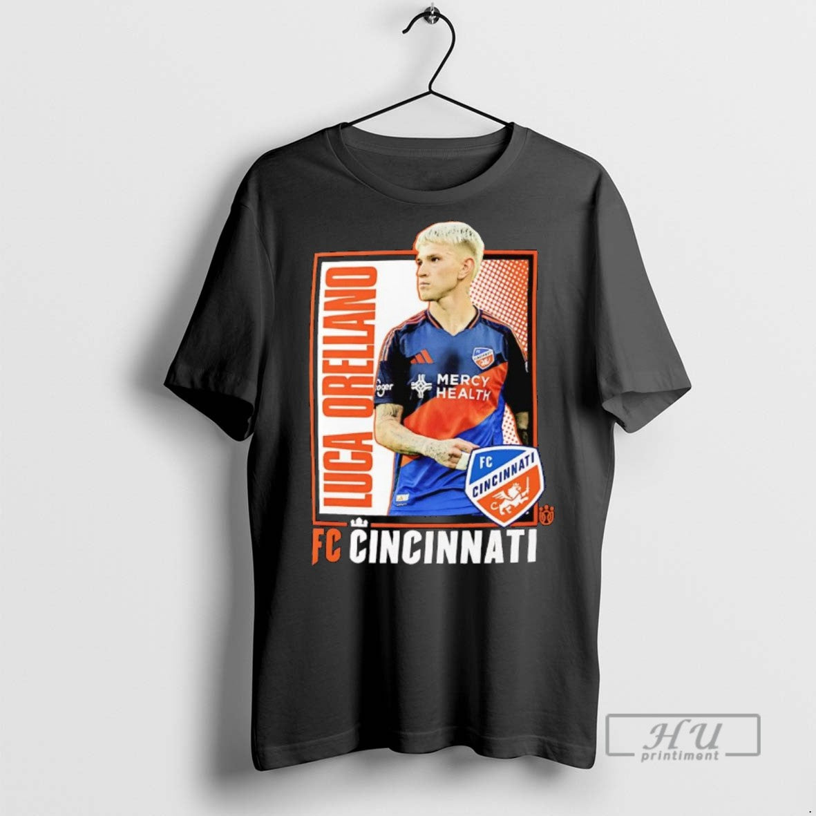 Officials Luca Orellano Fc Cincinnati Portrait - Adult & Kids T-Shirts, Sweatshirts & Hoodies apparel design preview 1