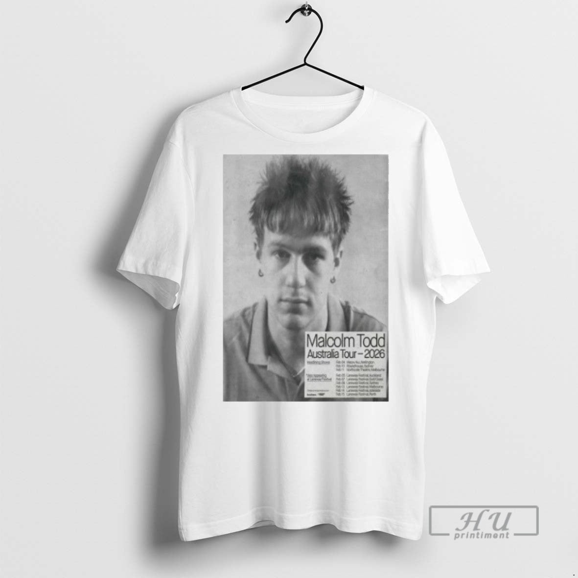 Officials Malcolm Todd Australia Tour February 2026 - Adult & Kids T-Shirts, Sweatshirts & Hoodies apparel design preview 1