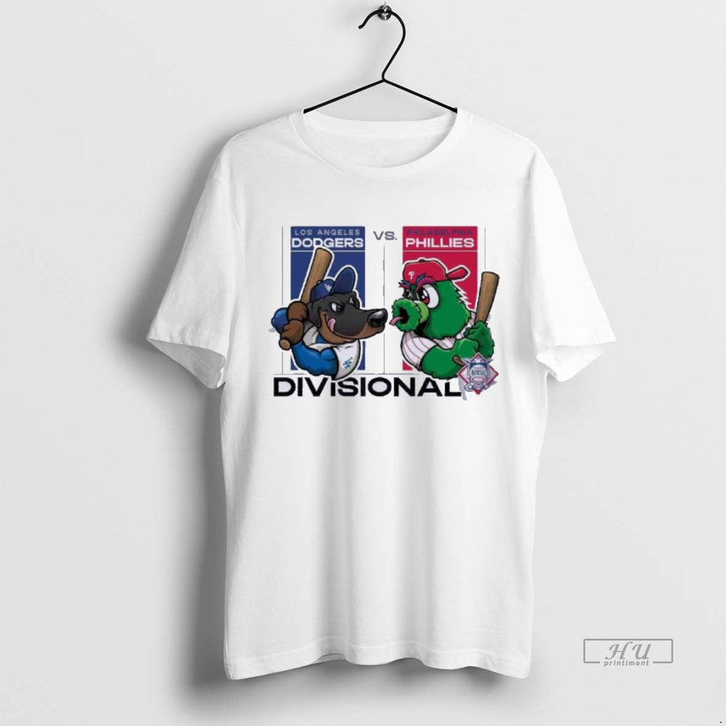 Officials Mascot Dodgers Vs Phillies 2025 Nlds - Adult & Kids T-Shirts, Sweatshirts & Hoodies apparel design preview 1