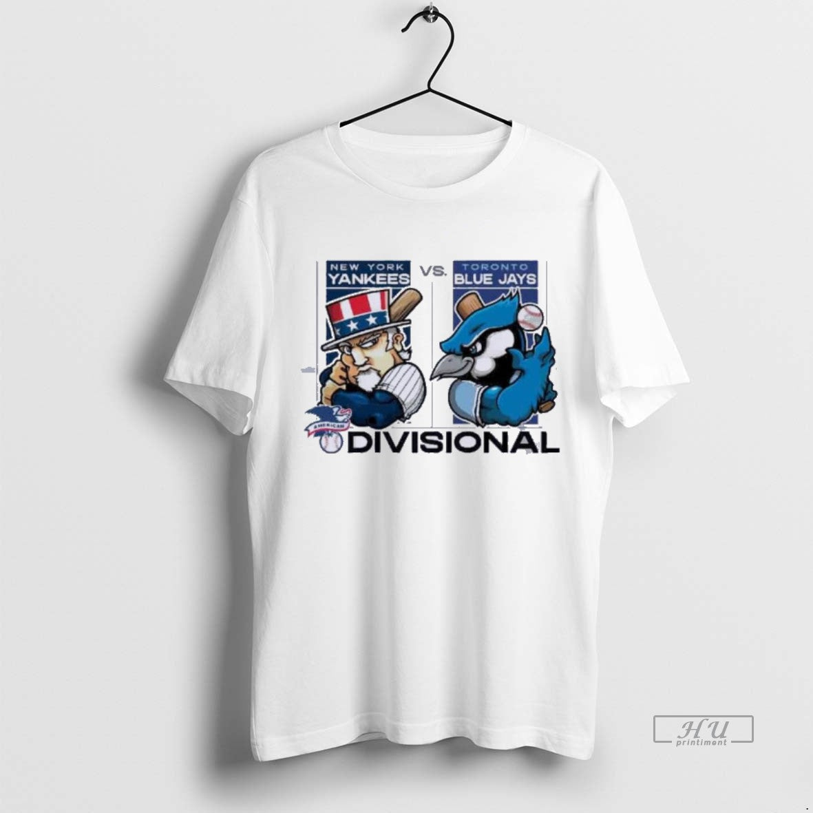 Officials Mascot Yankees Vs Blue Jays 2025 Alds - Adult & Kids T-Shirts, Sweatshirts & Hoodies apparel design preview 1