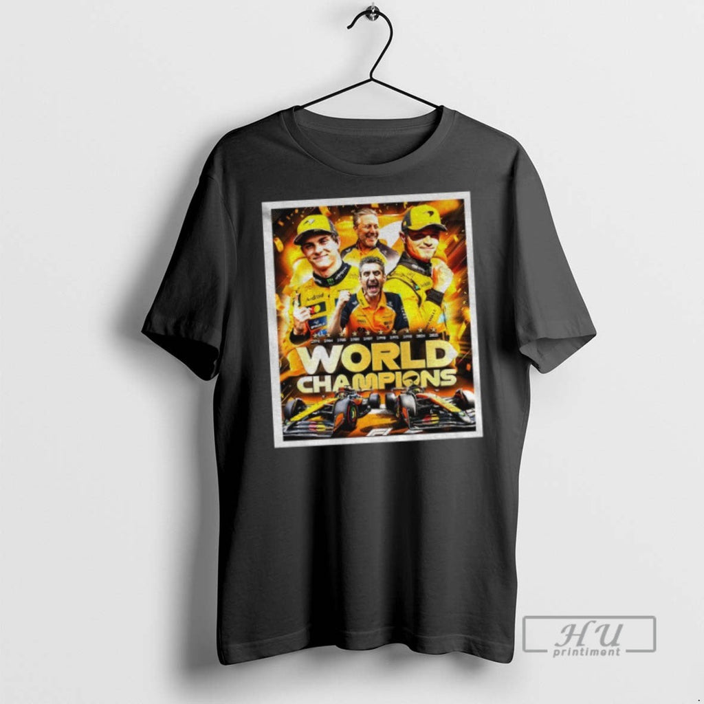 Officials Mclaren Win The 2025 World Constructors - Adult & Kids T-Shirts, Sweatshirts & Hoodies apparel design preview 1