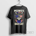 Officials Meowica Bad Cat Usa Flag Ceramic And - Adult & Kids T-Shirts, Sweatshirts & Hoodies apparel design preview 1