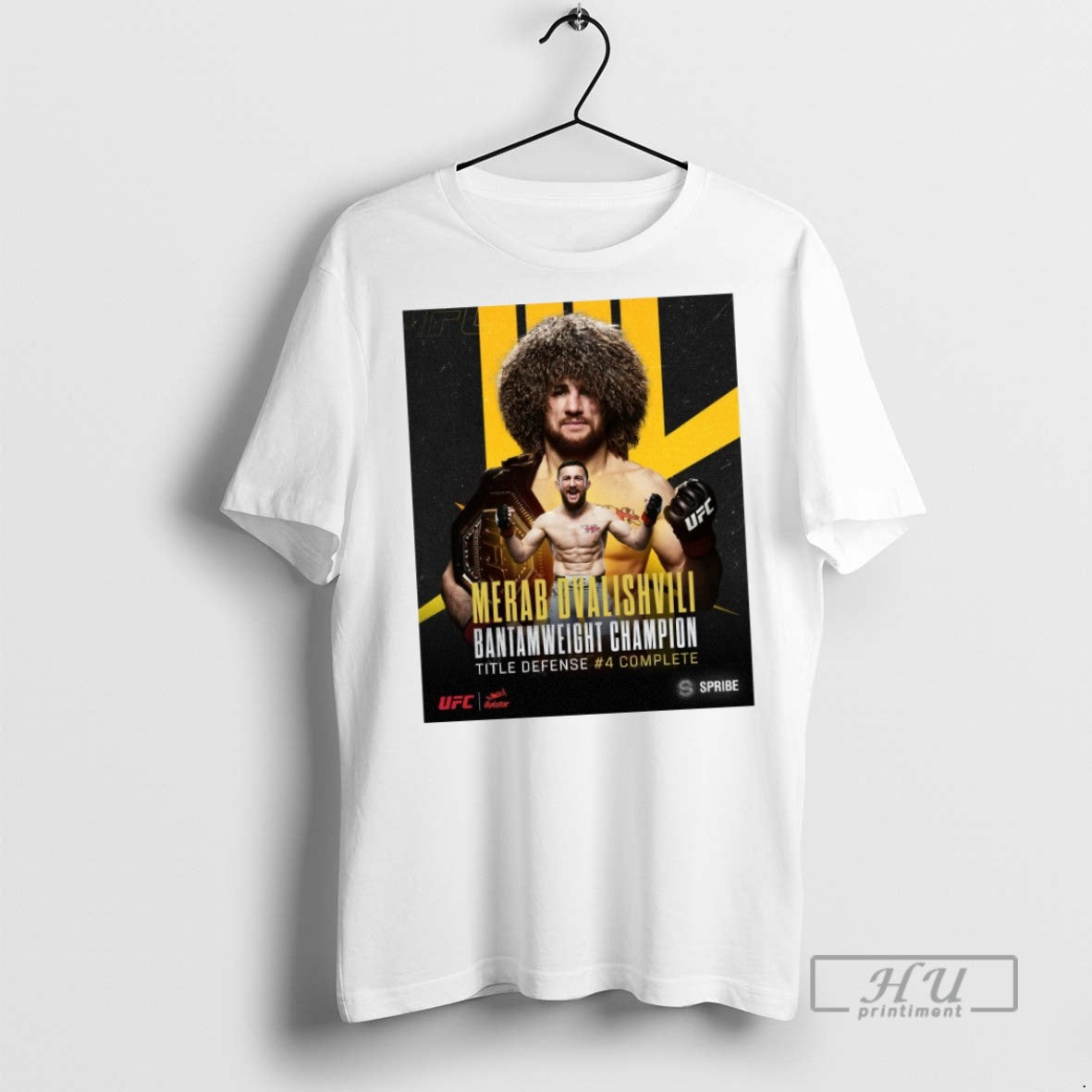 Officials Merab Dvalishvili Ufc Bantamweight Champion - Adult & Kids T-Shirts, Sweatshirts & Hoodies apparel design preview 1