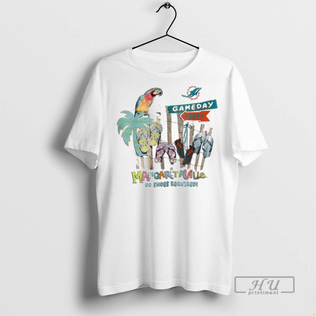 Officials Miami Dolphins Gameday Party Margaritaville - Adult & Kids T-Shirts, Sweatshirts & Hoodies apparel design preview 1