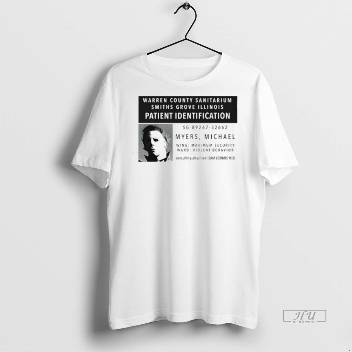 Officials Michael Myers Warren County Sanitarium - Adult & Kids T-Shirts, Sweatshirts & Hoodies apparel design preview 1