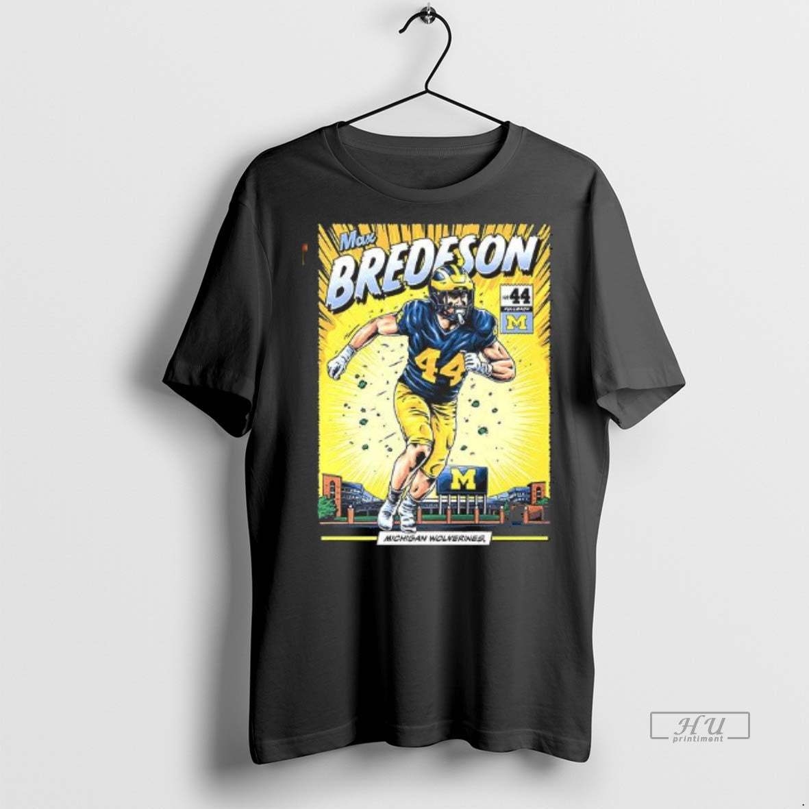 Officials Michigan Wolverines 44 Max Bredeson Student - Adult & Kids T-Shirts, Sweatshirts & Hoodies apparel design preview 1