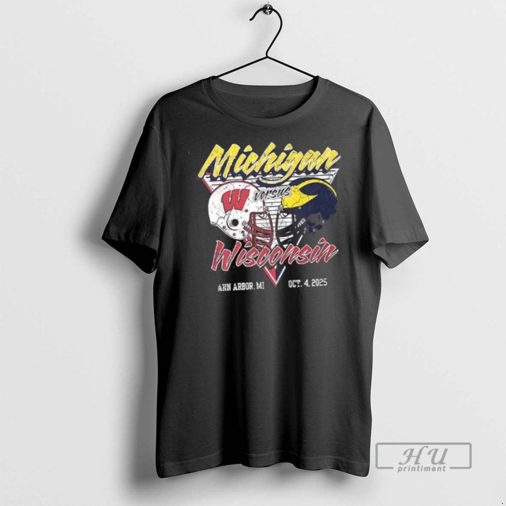 Officials Michigan Wolverines Football Vs Wisconsin - Adult & Kids T-Shirts, Sweatshirts & Hoodies apparel design preview 1
