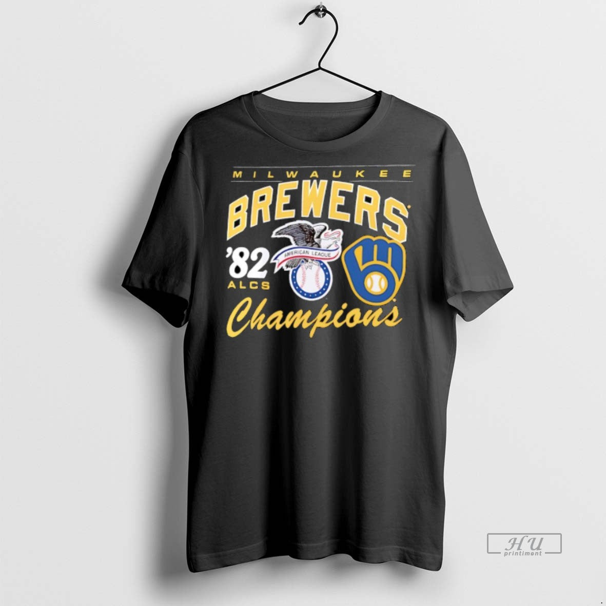 Officials Milwaukee Brewers Alcs Champions 1982 - Adult & Kids T-Shirts, Sweatshirts & Hoodies apparel design preview 1