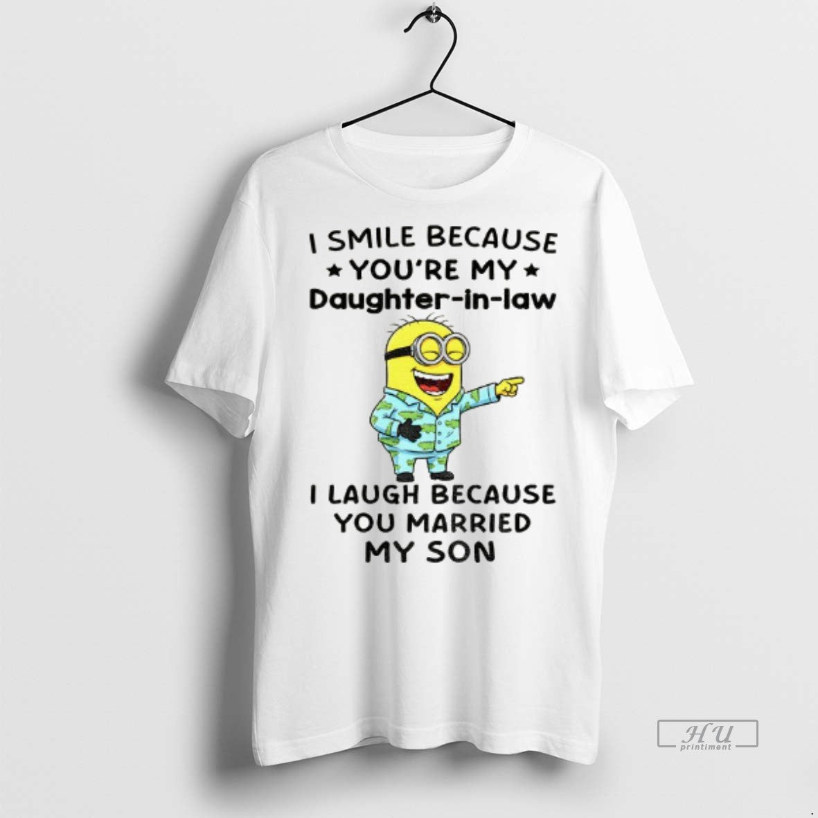 Officials Minion I Smile Because Youre My Daughter In - Adult & Kids T-Shirts, Sweatshirts & Hoodies apparel design preview 1