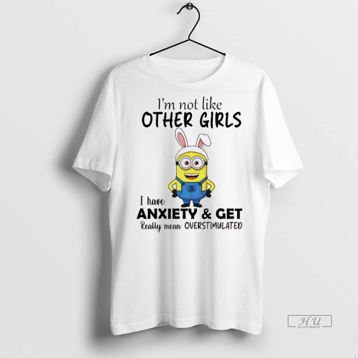 Officials Minion Bunny Im Not Like Other Girls I Have - Adult & Kids T-Shirts, Sweatshirts & Hoodies apparel design preview 1