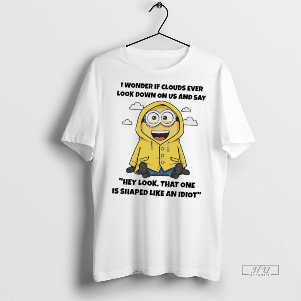 Officials Minions I Wonder If Clouds Ever Look Down - Adult & Kids T-Shirts, Sweatshirts & Hoodies apparel design preview 1