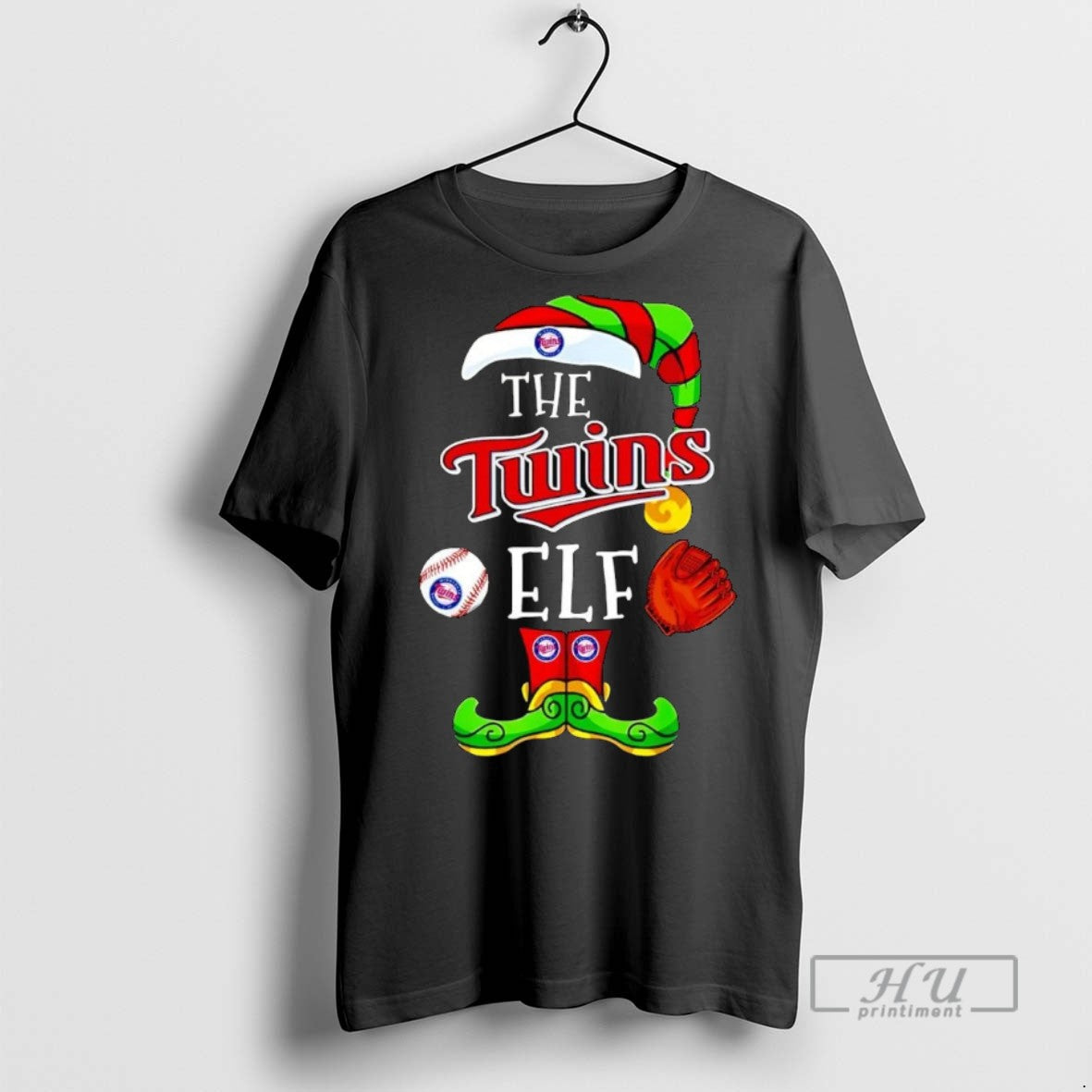 Officials Minnesota Twins Angels Elf Christmas - Adult & Kids T-Shirts, Sweatshirts & Hoodies apparel design preview 1