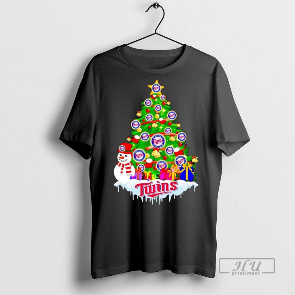 Officials Minnesota Twins Christmas Tree - Adult & Kids T-Shirts, Sweatshirts & Hoodies apparel design preview 1