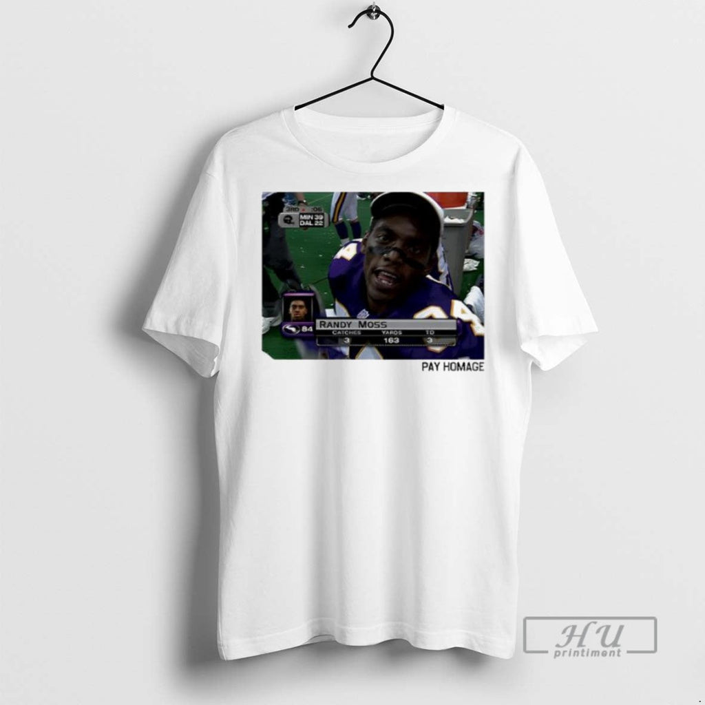 Officials Minnesota Vikings Randy Moss Homage Ash Pay - Adult & Kids T-Shirts, Sweatshirts & Hoodies apparel design preview 1