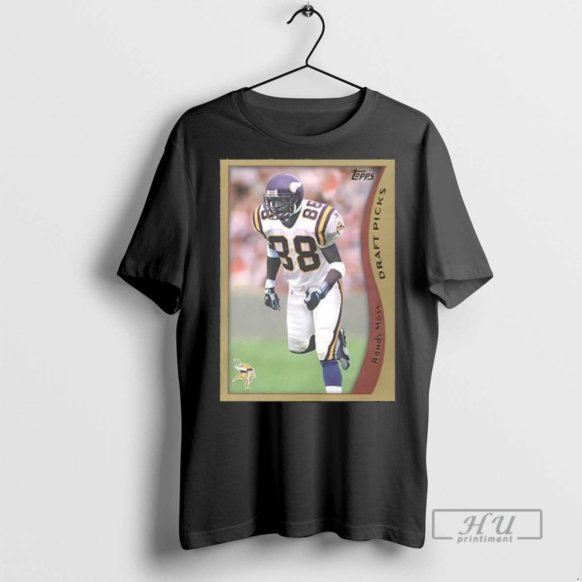 Officials Minnesota Vikings Randy Moss Trading Card - Adult & Kids T-Shirts, Sweatshirts & Hoodies apparel design preview 1
