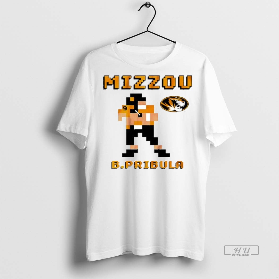 Officials Missouri Tigers Beau Pribula Retro Baller - Adult & Kids T-Shirts, Sweatshirts & Hoodies apparel design preview 1