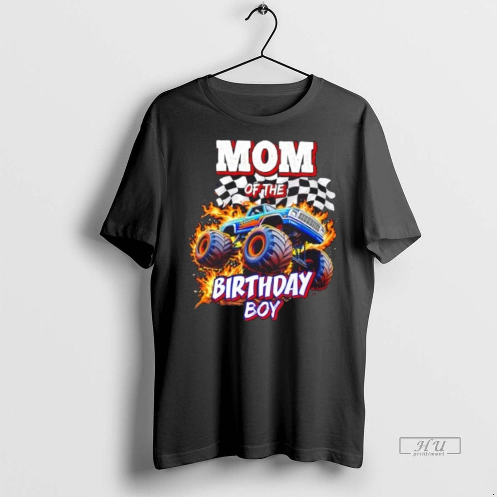 Officials Mom Of The Birthday Boy Monster Truck - Adult & Kids T-Shirts, Sweatshirts & Hoodies apparel design preview 1