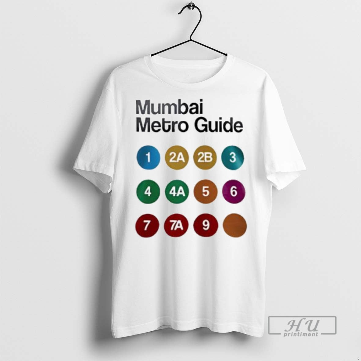 Officials Mumbai Metro Guide Code Numbered Logo - Adult & Kids T-Shirts, Sweatshirts & Hoodies apparel design preview 1