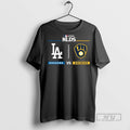 Officials Nlcs La Dodgers Vs Brewers 2025 Postseason - Adult & Kids T-Shirts, Sweatshirts & Hoodies apparel design preview 1