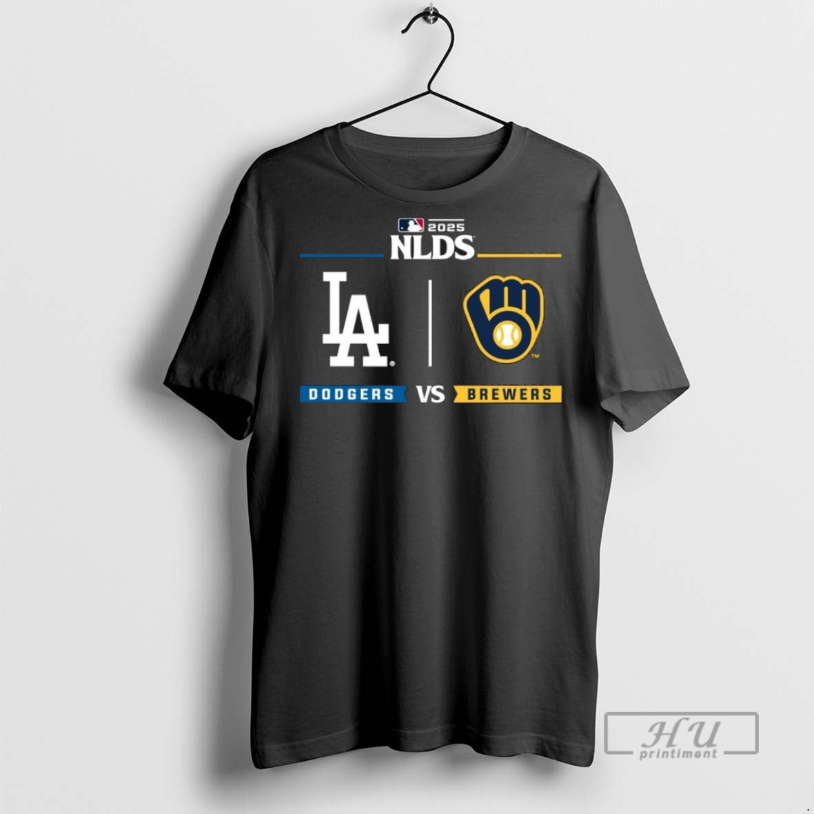 Officials Nlcs La Dodgers Vs Brewers 2025 Postseason - Adult & Kids T-Shirts, Sweatshirts & Hoodies apparel design preview 1