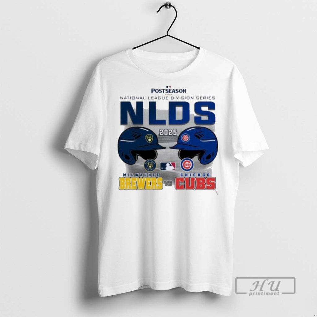 Officials Nlds Matchup 2025 Cubs Vs Brewers - Adult & Kids T-Shirts, Sweatshirts & Hoodies apparel design preview 1