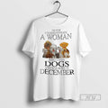 Officials Never Underestimate Woman Loves Dogs Born - Adult & Kids T-Shirts, Sweatshirts & Hoodies apparel design preview 1