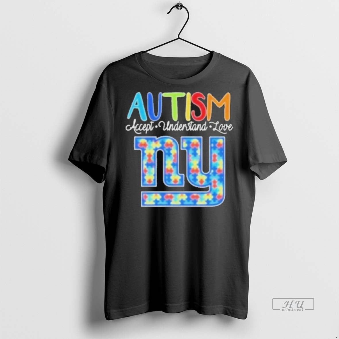 Officials New York Giants Autism Accept Understand - Adult & Kids T-Shirts, Sweatshirts & Hoodies apparel design preview 1