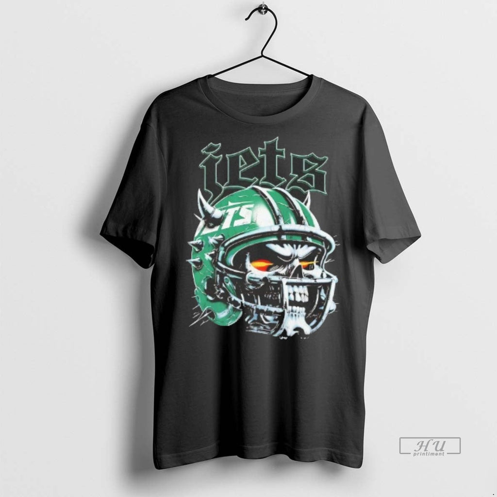 Officials New York Jets Skull Helmet Sweater - Adult & Kids T-Shirts, Sweatshirts & Hoodies apparel design preview 1