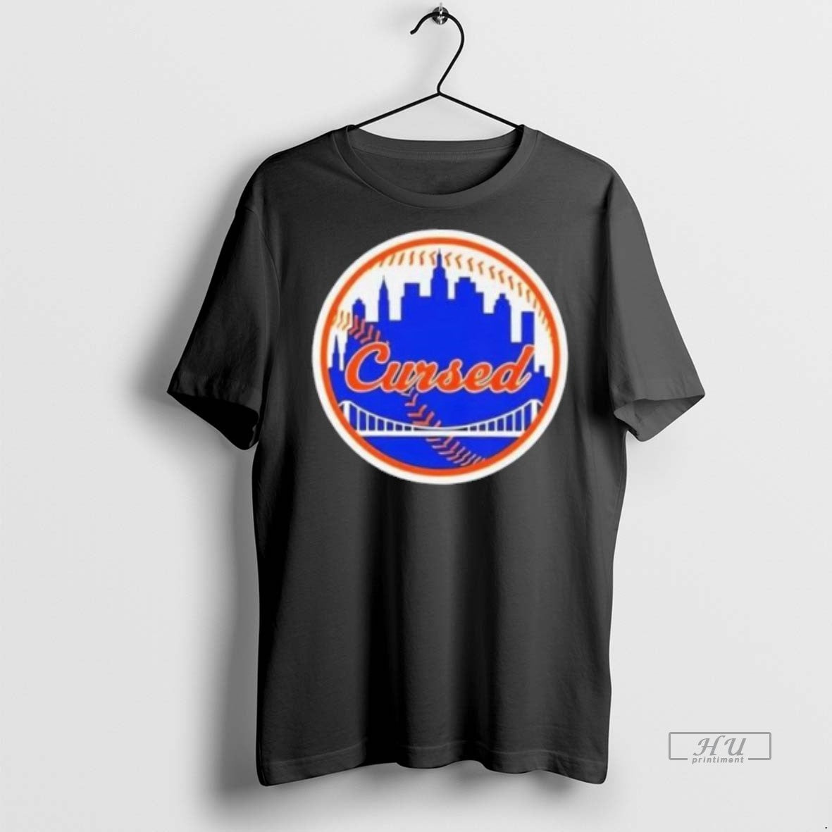 Officials New York Mets Cursed Skyline Sweater - Adult & Kids T-Shirts, Sweatshirts & Hoodies apparel design preview 1