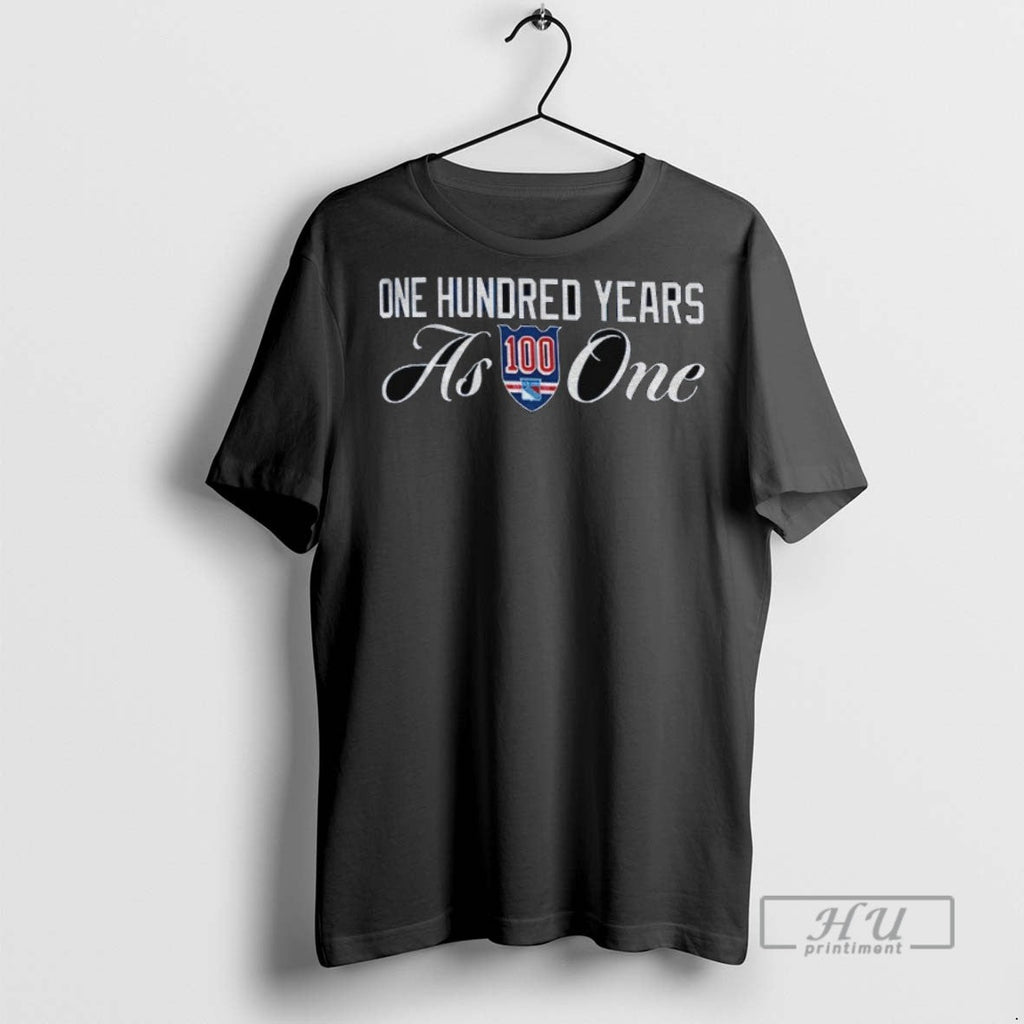 Officials New York Rangers Logo One Hundred Years As - Adult & Kids T-Shirts, Sweatshirts & Hoodies apparel design preview 1