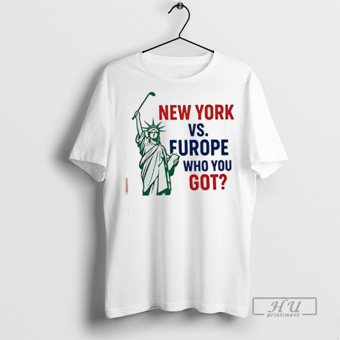 Officials New York Vs Europe Golf Who You Got - Adult & Kids T-Shirts, Sweatshirts & Hoodies apparel design preview 1