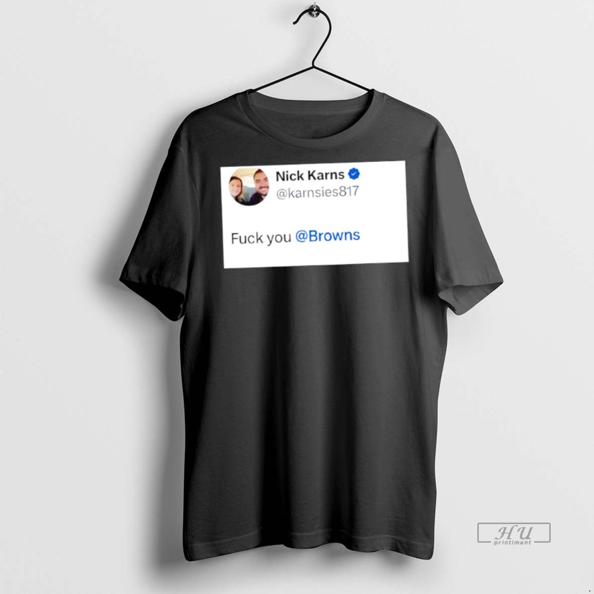 Officials Nick Karns Fuck You Browns Sweater - Adult & Kids T-Shirts, Sweatshirts & Hoodies apparel design preview 1