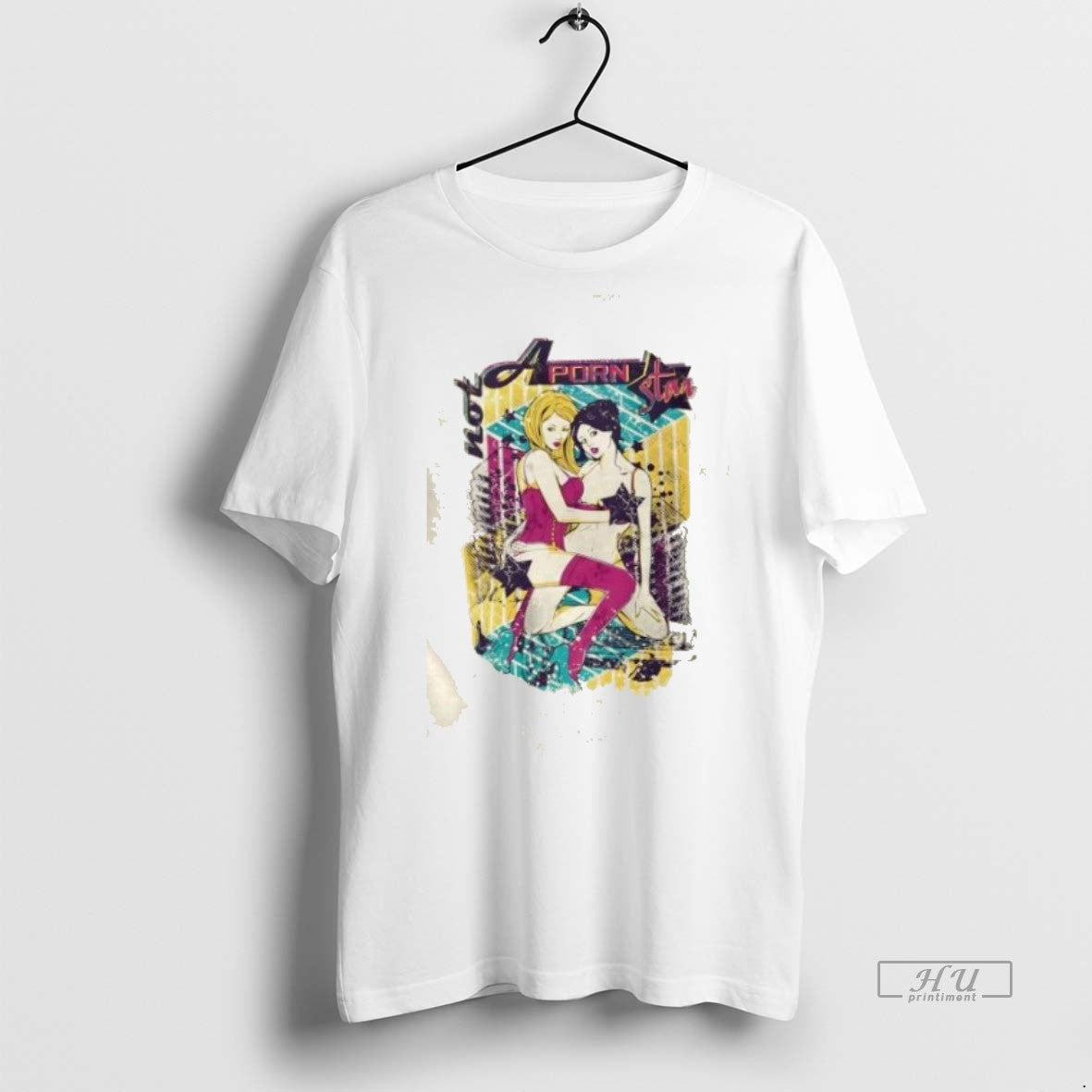 Officials Not A Porn Star Bold Pop Art Graphic - Adult & Kids T-Shirts, Sweatshirts & Hoodies apparel design preview 1