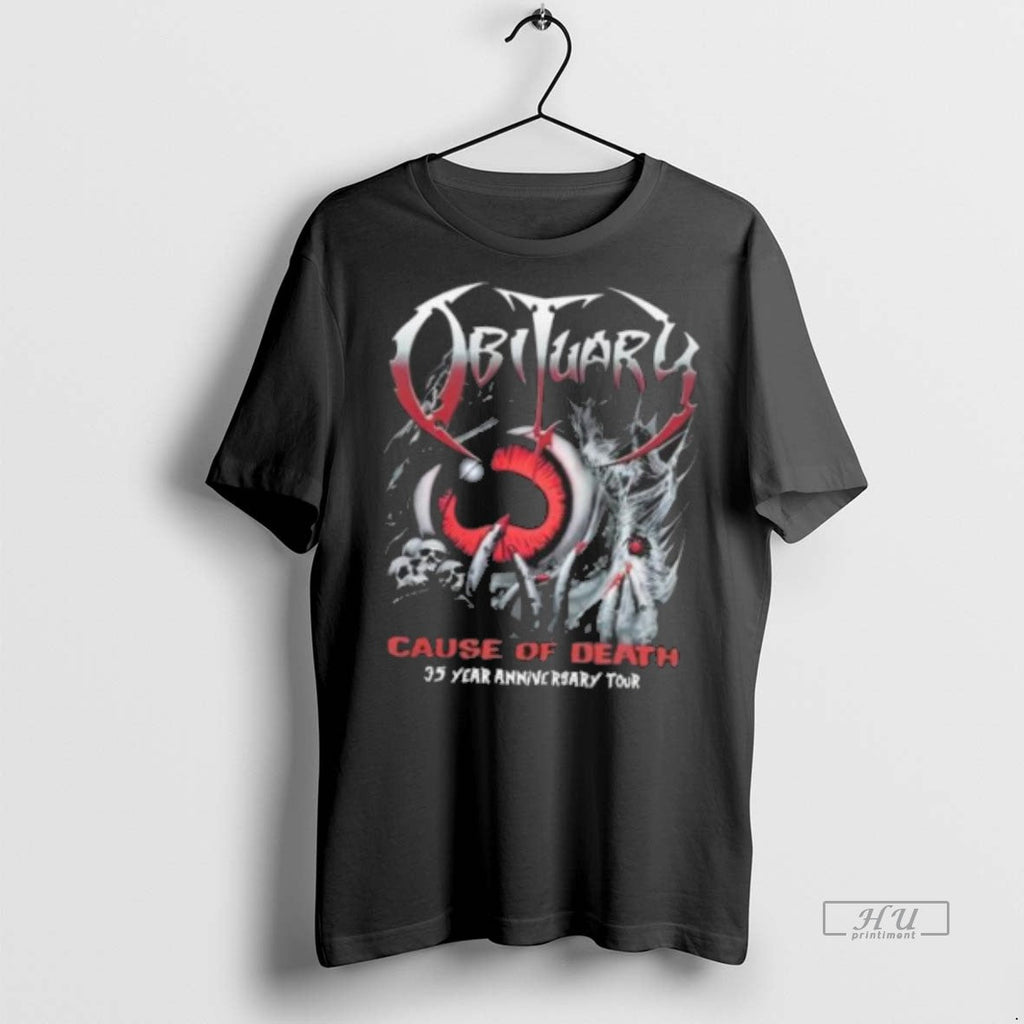 Officials Obituary Cause Of Death 35 Year Anniversary - Adult & Kids T-Shirts, Sweatshirts & Hoodies apparel design preview 1