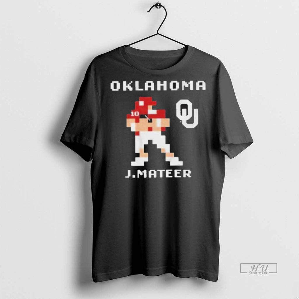 Officials Oklahoma Sooners Football John Mateer Retro - Adult & Kids T-Shirts, Sweatshirts & Hoodies apparel design preview 1