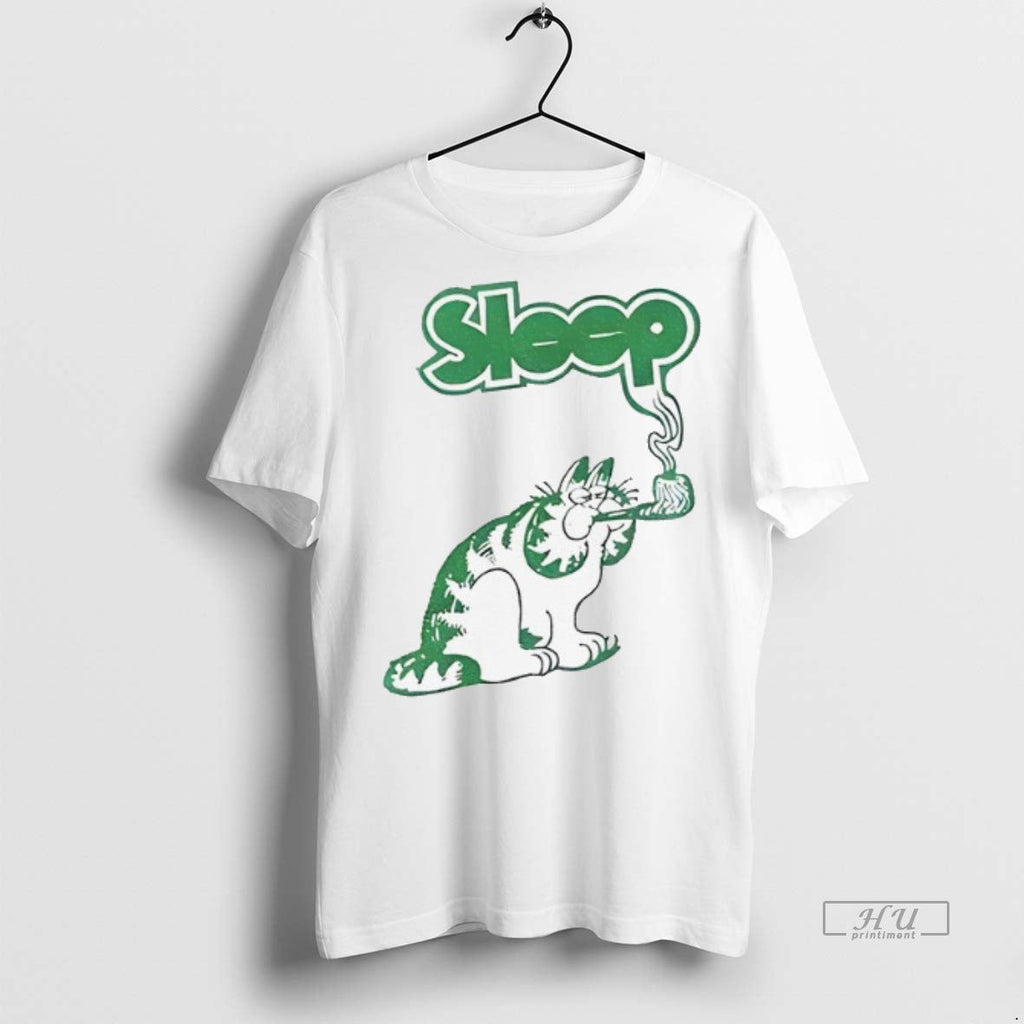 Officials Orange Cat Smoking Sleep Vintage Sweater - Adult & Kids T-Shirts, Sweatshirts & Hoodies apparel design preview 1