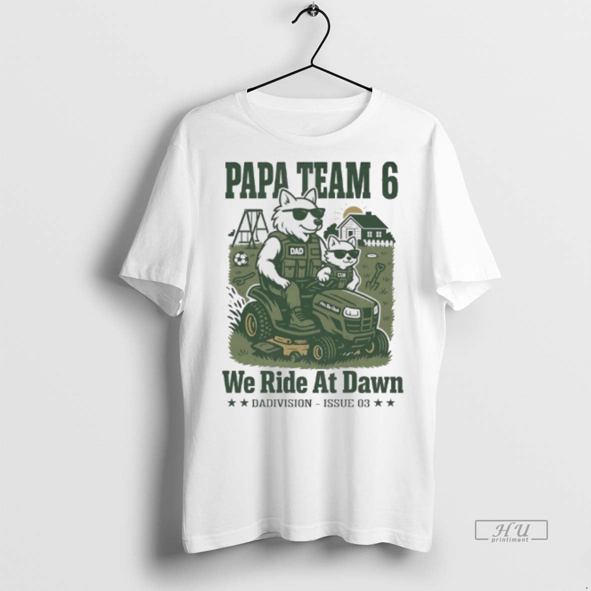 Officials Papa Team 6 We Ride At Dawn Sweater - Adult & Kids T-Shirts, Sweatshirts & Hoodies apparel design preview 1