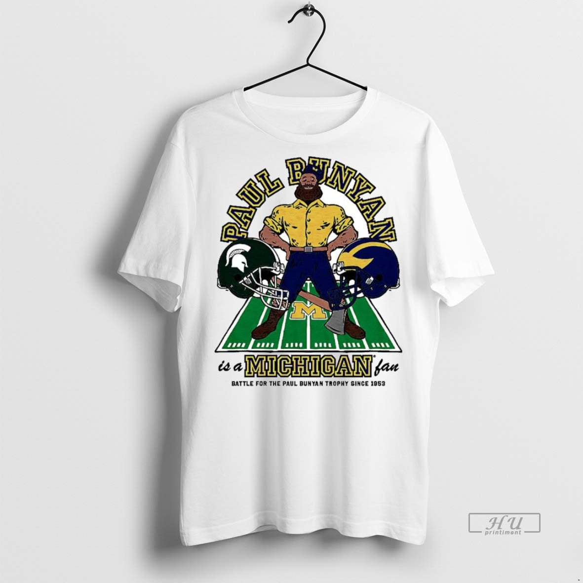Officials Paul Bunyan Is A Michigan Fan Battle For - Adult & Kids T-Shirts, Sweatshirts & Hoodies apparel design preview 1