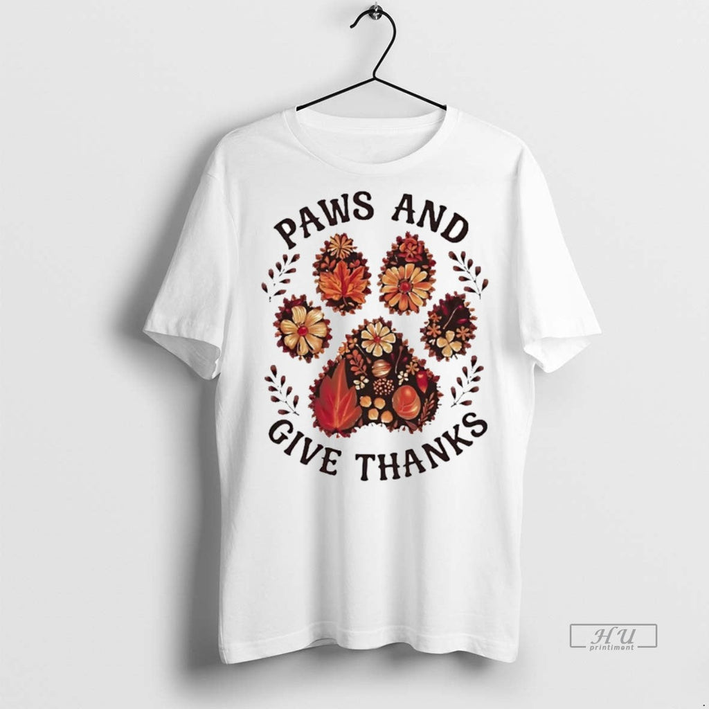 Officials Paws And Give Thanks Thanksgiving Sweater - Adult & Kids T-Shirts, Sweatshirts & Hoodies apparel design preview 1